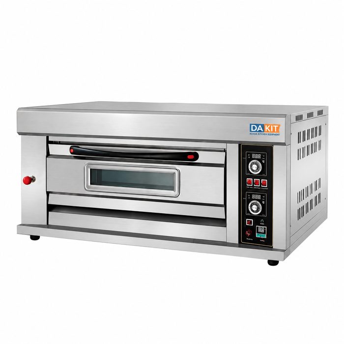 Deck gas oven with two 60x40 cm baking trays