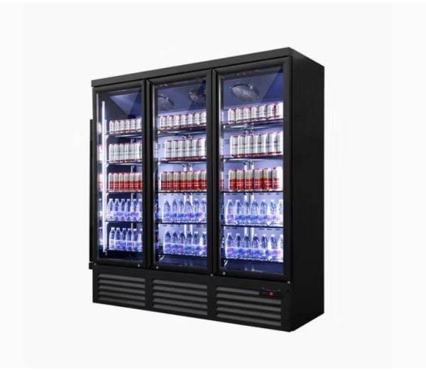 Luxury 3 doors display fridge - Image 2