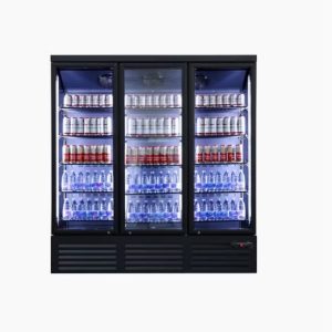 Luxury 3 doors display fridge