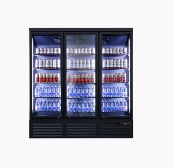 Luxury 3 doors display fridge