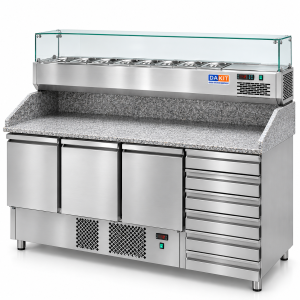 Pizza Prep Table Fridge With Marble TECNODOM