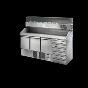 Pizza Prep Table Fridge With Marble TECNODOM