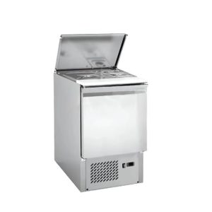 Pizza Refrigerator With Lid S/s 45 cm