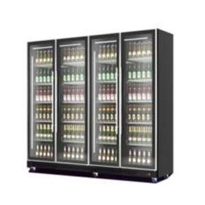 4 door display fridge - Four Doors Glass Fridge Black 225 x 65 x 201 cm - Dakit Lebanon
